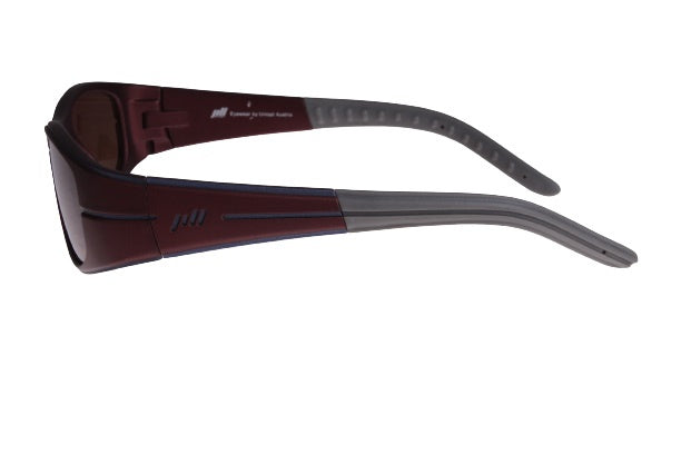 sportzonnebril unisex rechthoek bordeaux