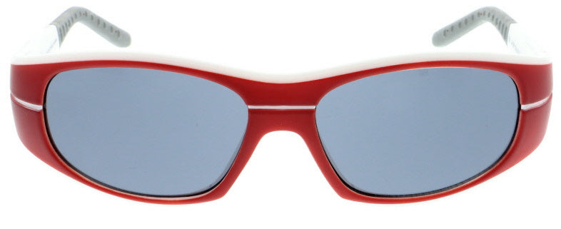 sportzonnebril unisex rechthoekig cat. 3. rood/grijs