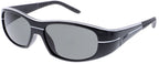 sportzonnebril unisex rechthoekig cat. 3. zwart/wit