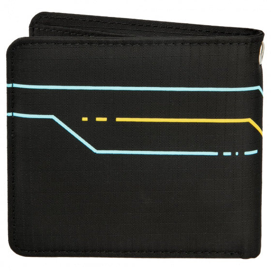 portemonnee Hack Bifold 12 x 10 x 2 cm polyurethaan zwart