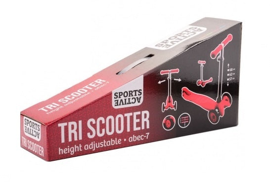 Basic active sports driewieler step rood zwart