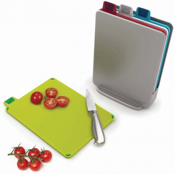 mini-snijplanken met houder 24 x 16 cm PP 4 stuks