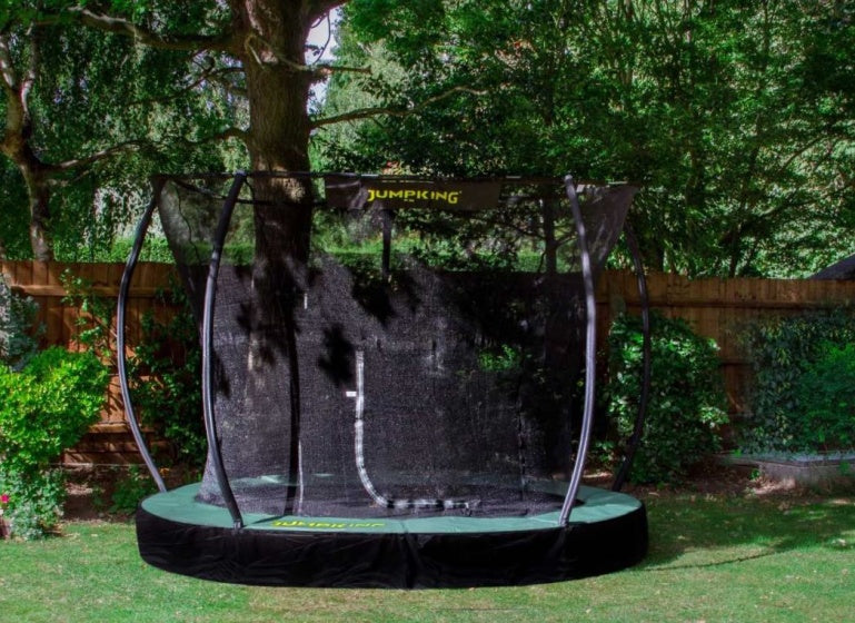 Jumpking InGround Deluxe trampoline 305 cm zwart/groen