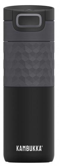thermosbeker Etna Grip Black Steel 500 ml zwart