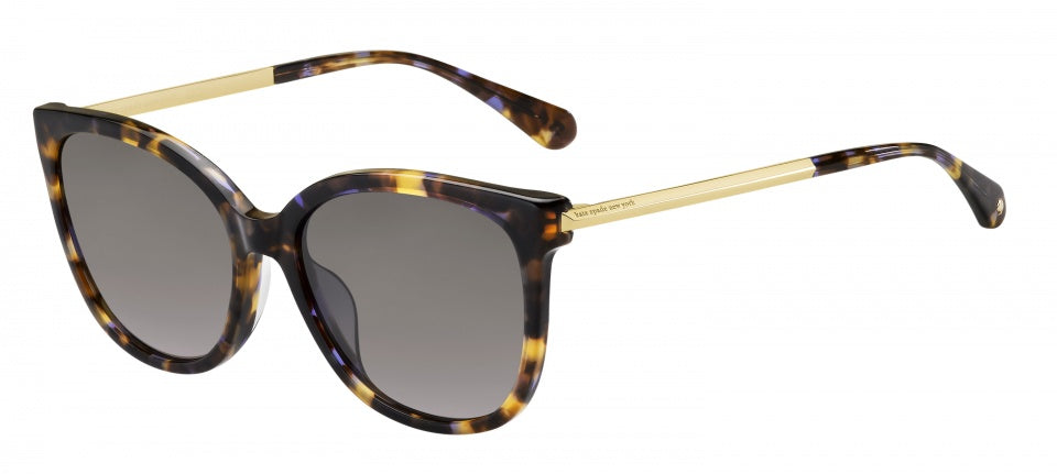 kate spade zonnebril britton dames gepolariseerd havana blauw goud