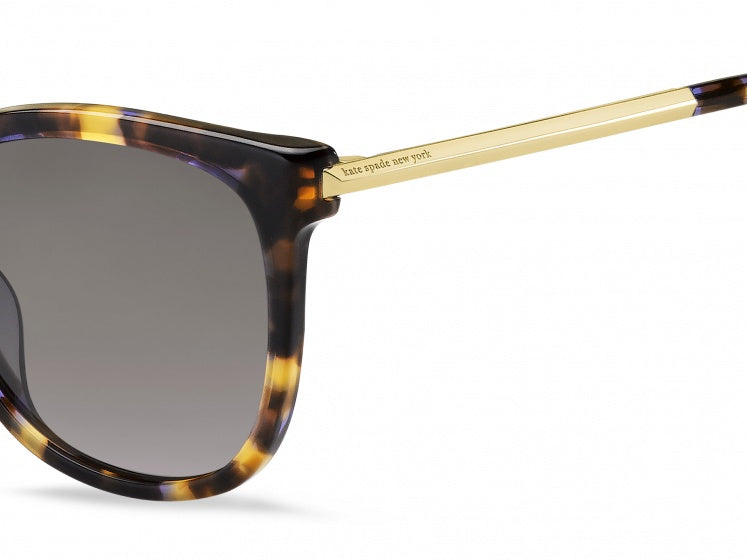 kate spade zonnebril britton dames gepolariseerd havana blauw goud