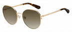 zonnebril Carlita dames goud met bruine lens