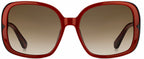zonnebril Elianna dames cat. 3 gradient zwart/rood