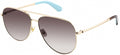 zonnebril Isla dames cat. 3 gradient RVS goud/bruin
