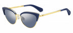 zonnebril Jahnam dames spiegelend blauw/goud