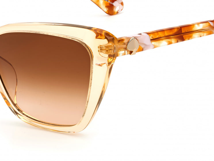 zonnebril Lucca/G/S dames cat.3 cat-eye crème/bruin