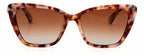 zonnebril Lucca/G/S dames cat.3 cat-eye roze/bruin