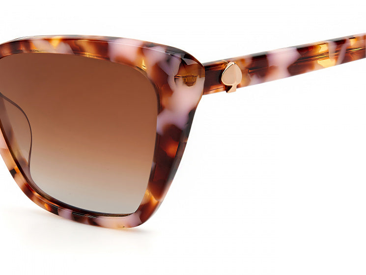 zonnebril Lucca/G/S dames cat.3 cat-eye roze/bruin
