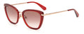 Kate spade Zonnebril Thelma dames gradiënt cat.3 rood/bruin