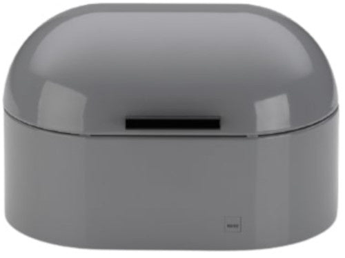 broodtrommel Friscolino 25 x 17 cm staal grijs