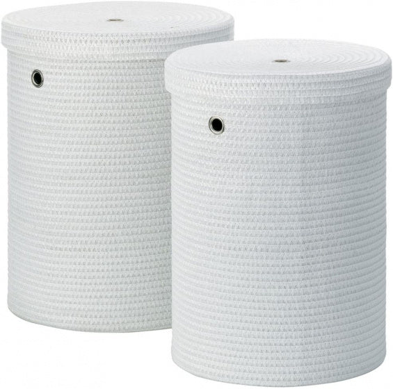 wasmand Rimossa 43 x 43 x 54 cm wit 2 stuks