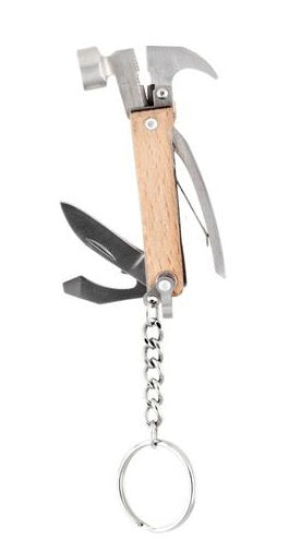 Kikkerland 7-in-1 mini hamertje - hout - outdoor - gereedschap