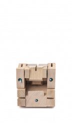speelfiguur SquareBear 7,5 x 20 cm hout naturel