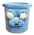 opbergmand teddy 45 x 48 cm katoen blauw