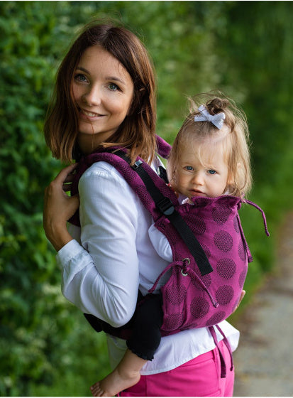 draagzak Multi Soft Dots katoen roze