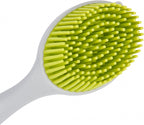 afwasborstel antibacterieel 25 cm siliconen lime