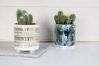 Kitchencraft Bloempot 10 x 5 cm keramiek blauw