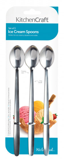 dessertlepels 18 cm RVS zilver 3 stuks