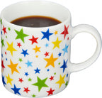 espressokop sterren 80 ml porselein wit
