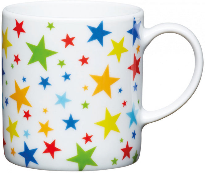 espressokop sterren 80 ml porselein wit