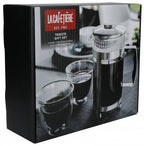 koffie-giftset La Cafetière 1 liter RVS zilver
