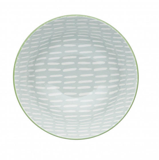 kom Tile 15,7 x 7,5 cm keramiek lichtgrijs