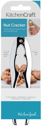 notenkraker 16 cm chroom/staal zilver