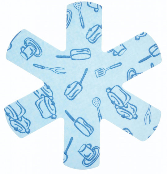 panbeschermers 38 cm polyester blauw 3 stuks