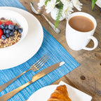 Kitchencraft Placemat 30 x 45 cm PVC polyester blauw paars