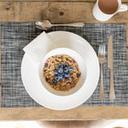 Kitchencraft Placemat 30 x 45 cm PVC/polyester grijs/antraciet