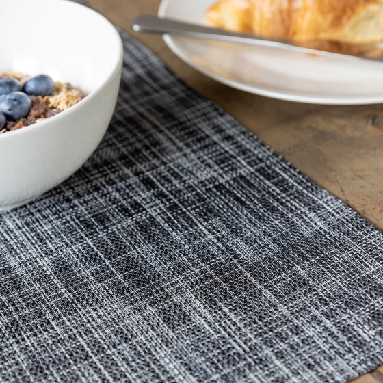 Kitchencraft Placemat 30 x 45 cm PVC/polyester grijs/antraciet