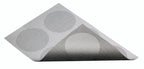 Kitchencraft Placemat 30 x 45 cm PVC polyester zilvergrijs