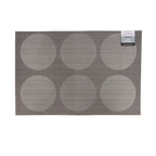 Kitchencraft Placemat 30 x 45 cm PVC polyester zilvergrijs