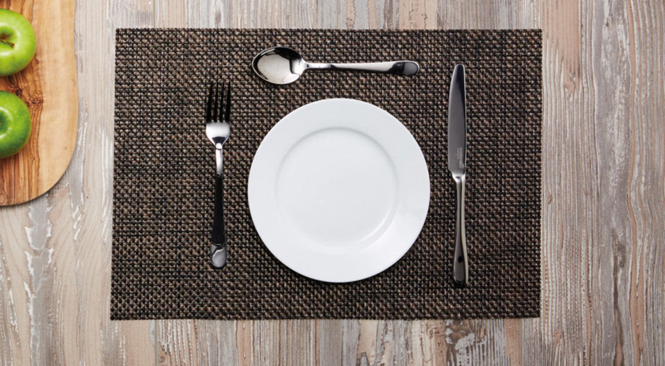 placemat Metallic 30 x 45 cm PVC/polyester brons