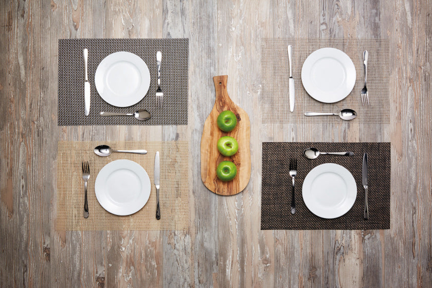 Kitchencraft Placemat Metallic 30 x 45 cm PVC/polyester grijs