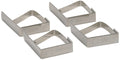 tafelkleedklemmen 4 x 5 cm RVS zilver 4 stuks