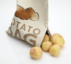 tas aardappelen 26 x 38 cm katoen beige