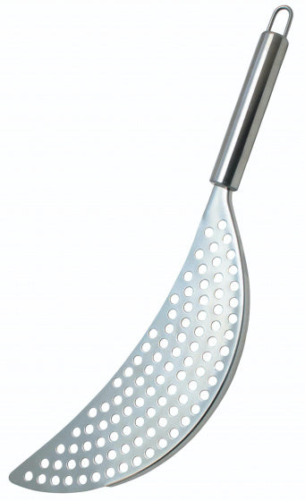 Kitchencraft Vergiet met handvat 35 x 7,5 cm RVS zilver
