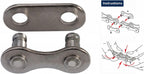 KMC Kettingschakel - Snap-on - 1 8 - 8,60mm - Zilver