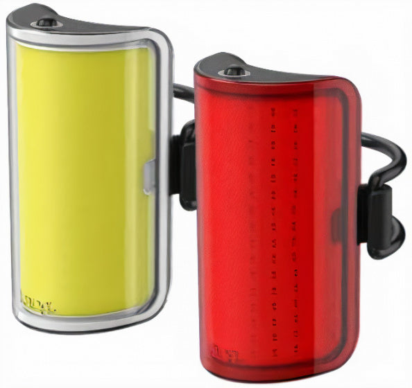 verlichtingsset Mid' Cobber USB-oplaadbaar rood/geel