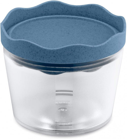 bewaarbox Prince 0,3 liter 11 cm donkerblauw/transparant