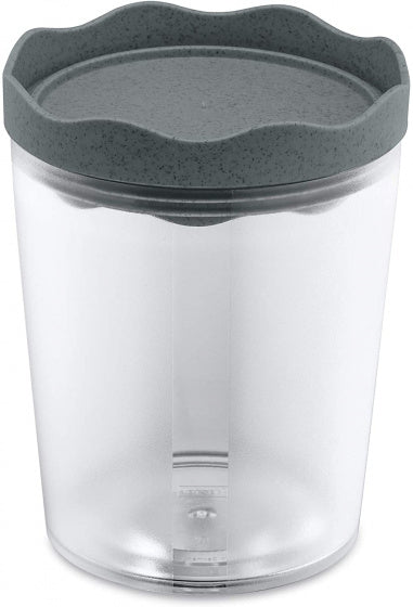 bewaarpot Prince 0,75 liter 14 cm donkergrijs/transparant