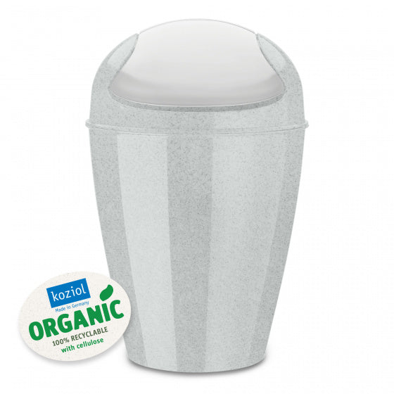 zwenkdekselbak DEL M Organic 12 liter grijs