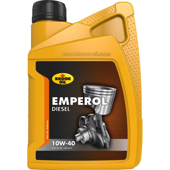 Kroon-oil emperol diesel - 10w-40 motorolie - acea a3 b3 - 1 liter - donskleurig