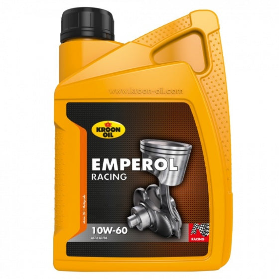 Kroon-oil emperol racing - 10w-60 motorolie - vol-synthetisch - 1 liter - transparant